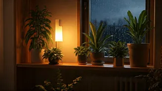 Indoor Plants Bring Calm To Rainy Evenings