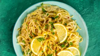 Creamy Lemon Pasta: Transform Basic Dinner Into Gourmet Meal With Fresh Citrus Juice