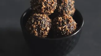 Crush 4 PM Hunger Easily Simple Date-And-Nut Balls And Roasted Flaxseed Mixes