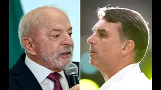 A diferença na intenção de voto em Flávio e Lula entre quem recebe e não recebe Bolsa Família, segundo a pesquisa BTG/Nexus