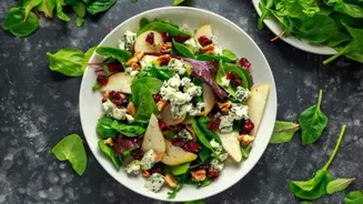 Pear-lime salad bowl: A healthy morning meal
