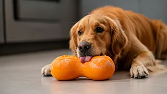 Simple Frozen Pumpkin Toy Recipes Calm Down Stressed Dogs