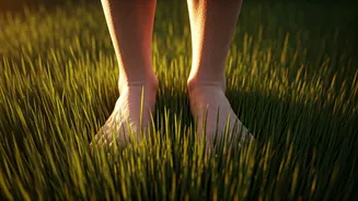 Barefoot Grass Movement Sequences Trend For Better Foot Strength