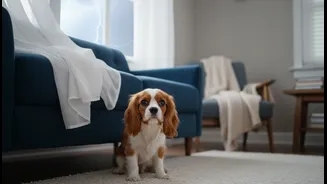 Never Punish A Pet For Hiding During A Thunderstorm