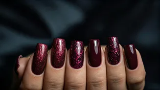 Chic Nail Designs: A Festive Burgundy Guide