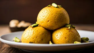 Crushed Pistachios Top This Viral Saffron Cashew Milk Kulfi