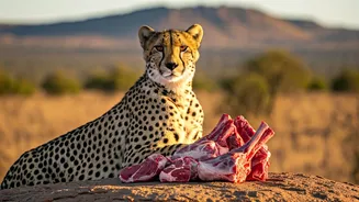 Cheetah's Gourmet Diet Sparks Outcry: Kuno National Park's Rs 35,000 Daily Meat Bill Under Fire