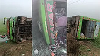 Bus Accident News: Ajmer-Sheopur Bus Overturns After Driver Falls Asleep; Eight Injured