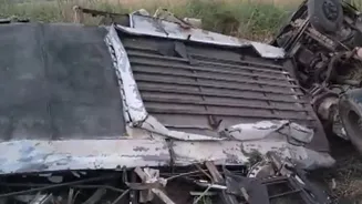 Uttar Pradesh: 6 dead, 7 injured as bus returning from wedding procession hits truck