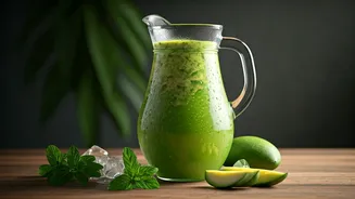 Shaking Fresh Raw Mango Puree With Mint Is Pure Magic