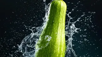 Zucchini's High Water Content Makes It Useful In Light Meals, As The Source Uses A Side-By-Side Nutrition Format