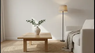 A Warm Minimal Home Balances Clear Surfaces With Enough Softness