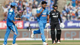 Harshit Rana dismisses Devon Conway for 4th time in internationals