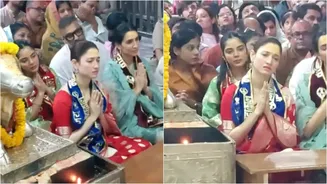 Tamannaah Bhatia Immerses In Devotion As She Offers Prayers At Mahakaleshwar Temple