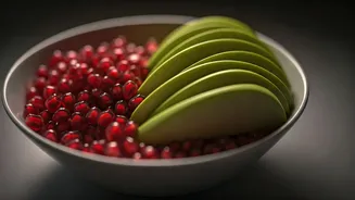 This Aesthetic Pomegranate Green Apple Bowl Is Art