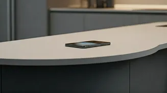 Rounded Kitchen Islands Features Advanced Invisible Integrated Charging Smart Stations Now