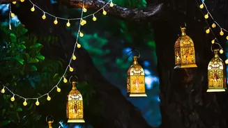 Pair torans with DIY lanterns for decor