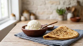 Homemade White Butter Puts Homemade White Butter Preparation In Focus