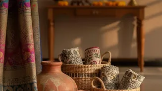 Upcycle old textiles for home decor