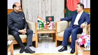 Om Birla Attends Tarique Rahman’s Swearing-In, Hands Over PM Modi’s Invite To Visit India