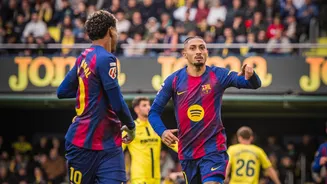 La Liga: Barcelona defeat Villarreal, maintain 4-point lead over Real