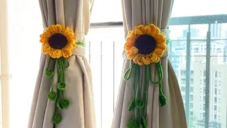 Use curtain tiebacks to add elegance to your home