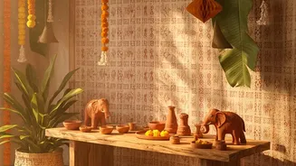 How To Arrange Marigold Garlands Efficiently For Beautiful Living Room Photo Backdrops At Home