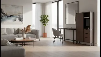 Work-From-Home Furniture Should Not Dominate The Room After Hours