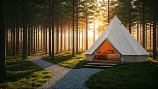 Valley Glamping In Pine Forests Is The Ultimate Aesthetic Trend
