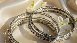 Lotus-Motif Bangles Bring a Nature-Led Detail to Onam Looks