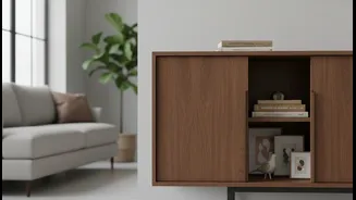 Closed Cabinets Keep Everyday Objects From Becoming Extra Dust Catchers