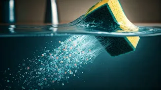Sponge Shedding Microplastics: Dishwashing's True Environmental Culprit Revealed