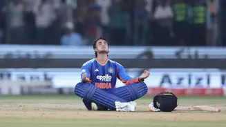 Abhishek's pre-match speech goes viral after ton