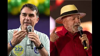 Nova pesquisa testa disputa entre Flávio e Lula a uma semana do segundo turno