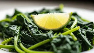 Vibrant Boiled Greens Hack Just Squeeze Fresh Lime Juice