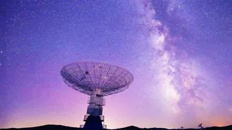 Square Kilometre Array Interlinked Satellite Dishes Capture Ancient Cosmic Radio Waves From Space
