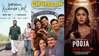 New OTT Releases This Week (September 28 To October 2, 2026): Bethlehem Kudumba Unit, Chumbak, Pooja Meri Jaan On Netflix, JioHotstar, Amazon Prime...