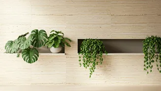 Indoor Plants Meet Natural Stone In Gorgeous Home Makeovers
