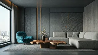 How Ornate Textures Soften Hard Lines Of Modern Tech Penthouses