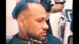 Neymar Jr. pintou o cabelo de azul para a Copa do Mundo? Entenda