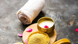 Masoor dal and rose water skin benefits