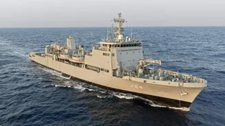 Pakistan naval ship collides with Indian Navy vessel