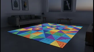How Humidity-Defying Geometric Area Carpets Brighten Dim Rented Areas Without Catching Stale odours