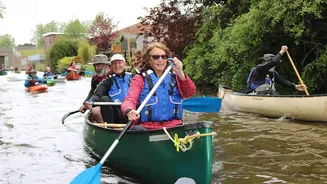 What is canoe paddling?