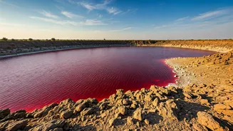 Lonar Lake: Maharashtra's Mesmerizing Meteorite Crater That Turns Pink!