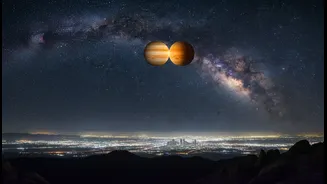 How Atmospheric Settling Post-Rain Enhances Balcony Views Of Distant Planet Conjunctions