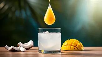Beat The Humid Heat With Coconut Water Mango Ice Drops