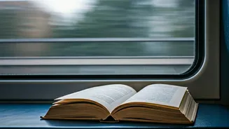 Commuters swap screens for books