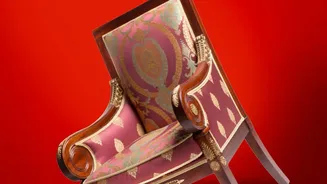 How Batik Pattern Upholstery Adds Character And Depth To Vintage Armchairs And Benches