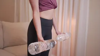 Water bottle workouts are best for getting fit at home
